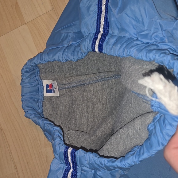 Vintage Russell Athletic Windbreaker Pants Made In Usa Caralina Blue Large - Picture 7 of 15